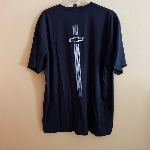 New "SOFTSTYLE" Chevy T- Shirt  - Black - Size XL - Chevrolet Logo Gilden Cotton - Picture 2 of 3